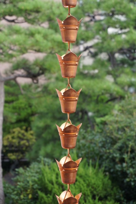 雨樋くさりの販売－鎖樋のことなら京都の室金物へ