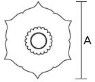 釘隠し　六葉　図